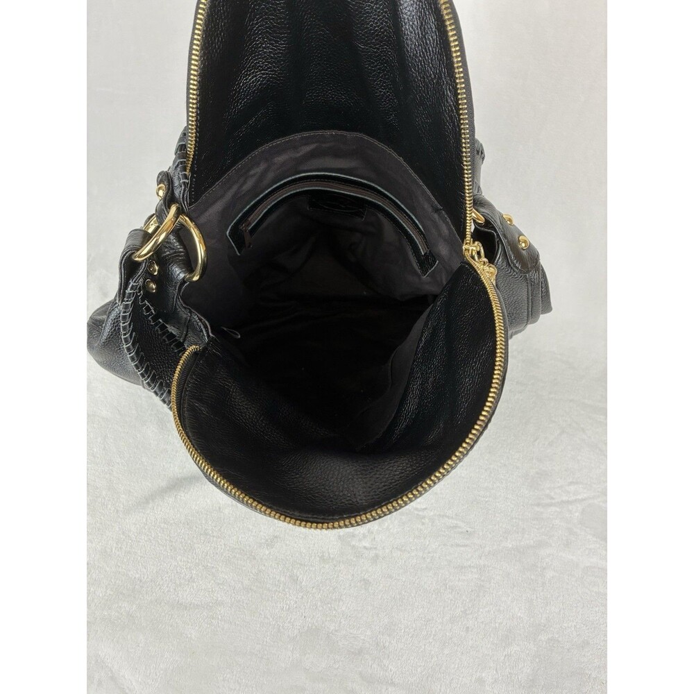Onna Ehrlich Rachel Hobo Bag Black Pebble Leather Tassle Designer Dust Bag - Picture 4 of 13